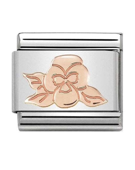 Classic Rose Gold Violet Charm