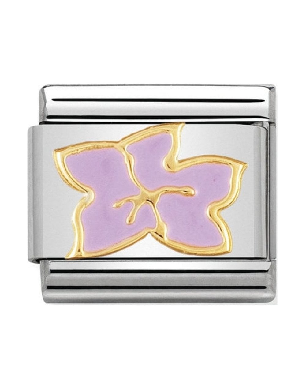 Classic Composable Hibiscus Flower 18K Gold Enamel