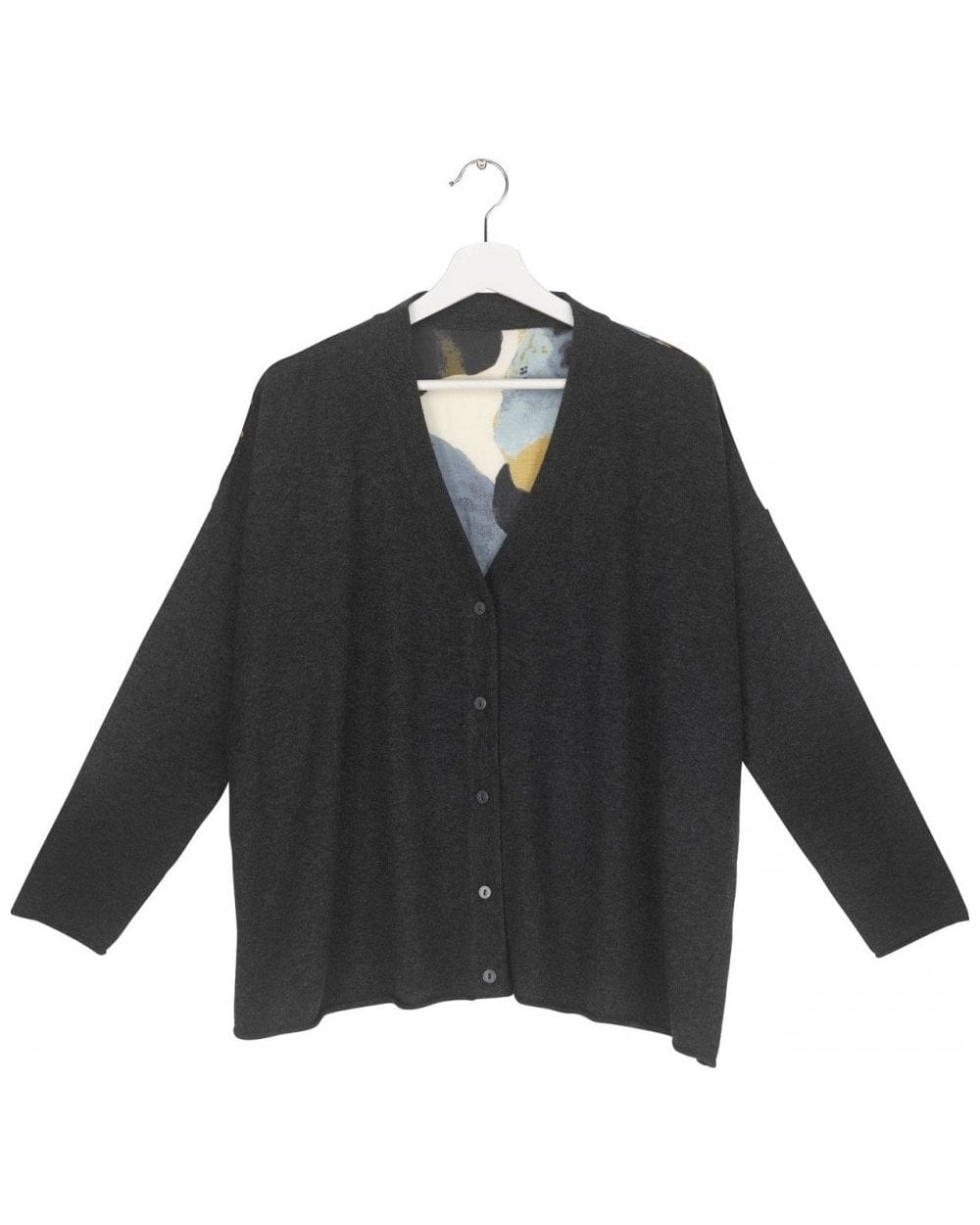 Pansy Grey Oversized Cardigan - M/L