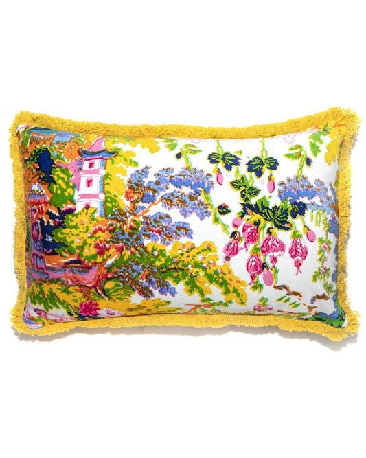 China Tree Summer Rectangle Cushion Cover
