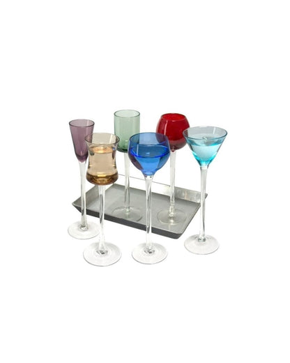 7 Piece Long Stem Liqueur Set