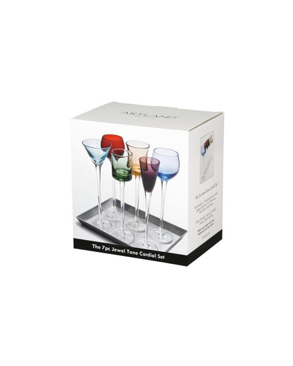 7 Piece Long Stem Liqueur Set