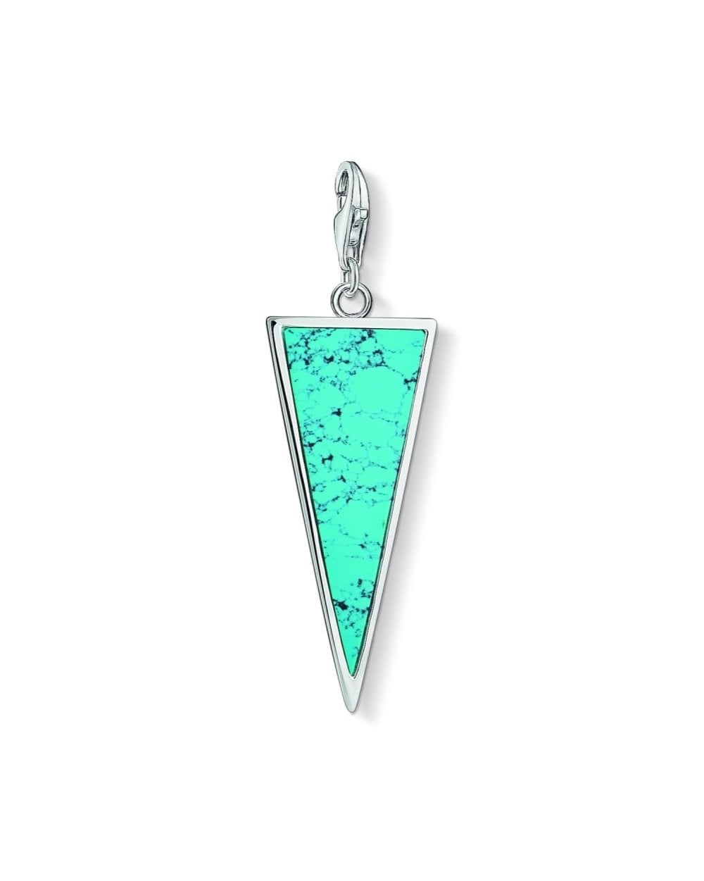 Turquoise Triangle Charm Y0024-404-17
