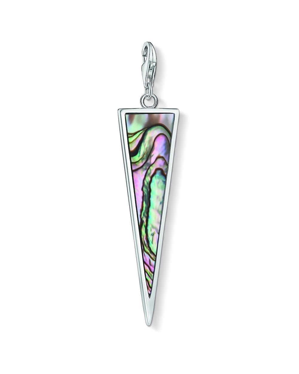 Abalone Look Triangle Charm Y0026-509-7
