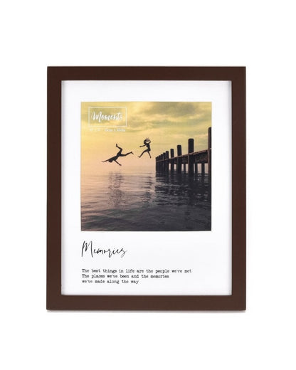 6" x 6" Moments Wooden Photo Frame - Memories