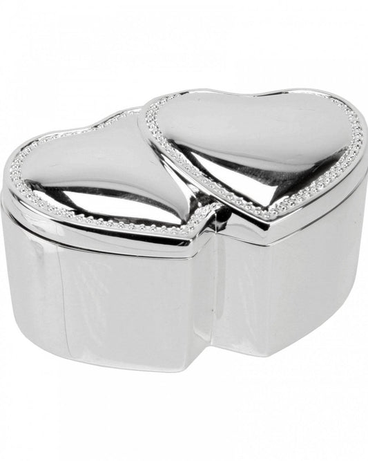 Sophia Silver-plated Entwined Hearts Ring Box