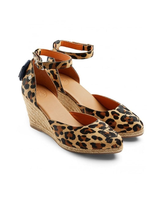 Monaco Haircalf Wedge Espadrille