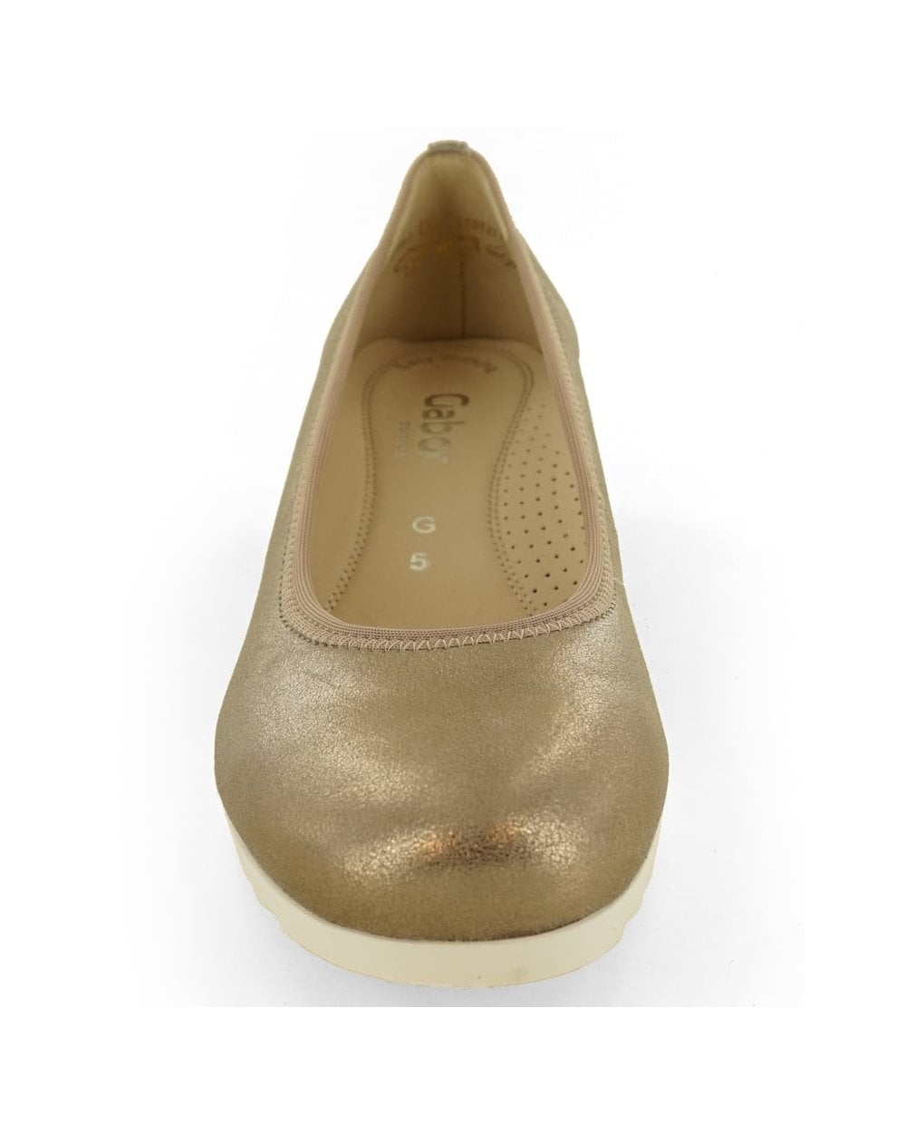 Ladies Epworth Metallic Modern Ballerina Shoes