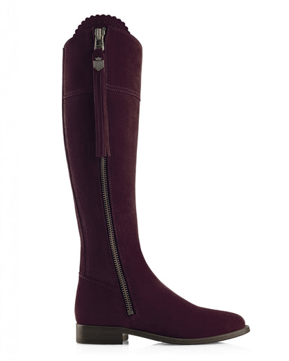 Women's Regina Suede Flat Knee-high Boots (Regular Fit)