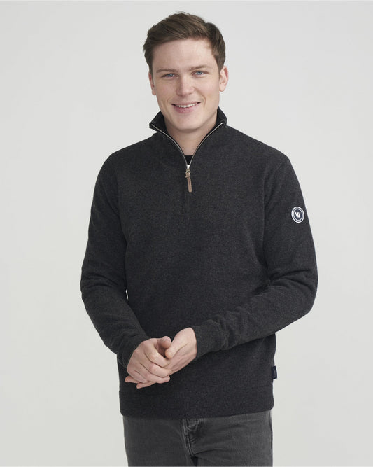 Stellan T-Neck Knitted Windproof Sweater