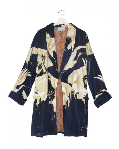 Stork Navy Boyfriend Jacket