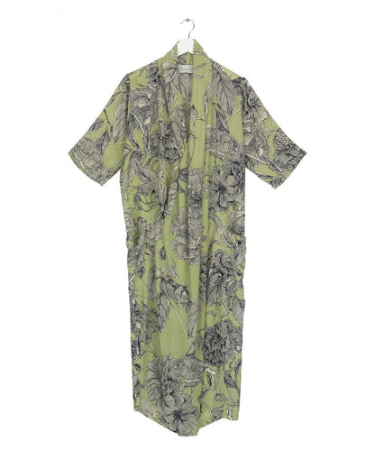 Kew Etched Floral Fern Rachel Dress M/L