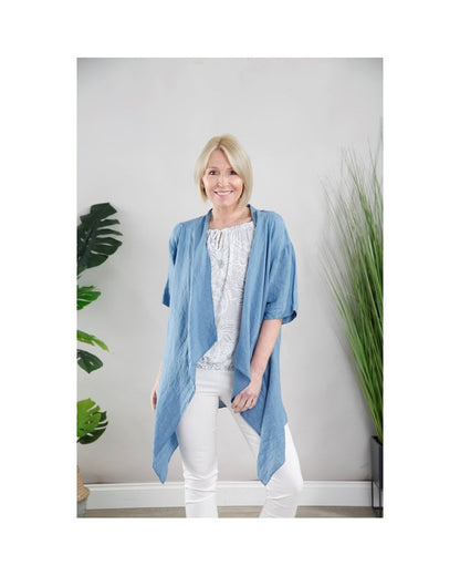Linen Waterfall Kimono