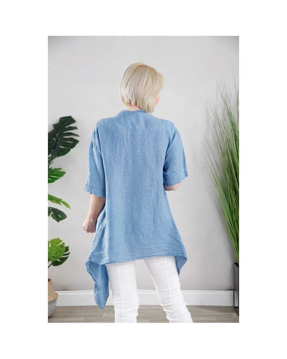 Linen Waterfall Kimono