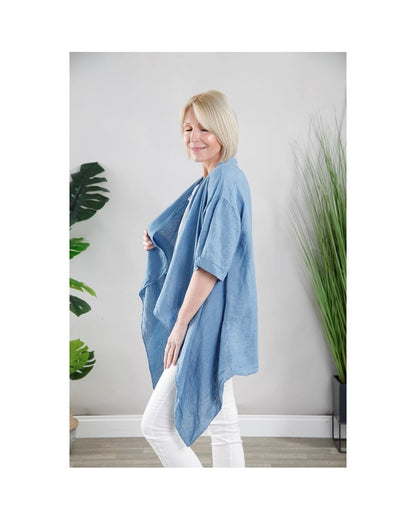 Linen Waterfall Kimono
