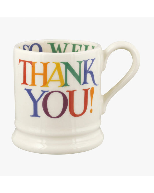 Rainbow Toast Thank You 1/2 Pint Mug