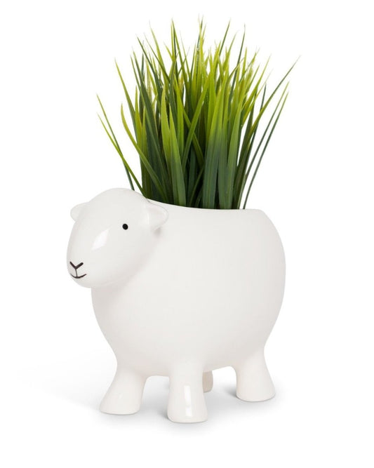 Herdy Stoneware Planter - White