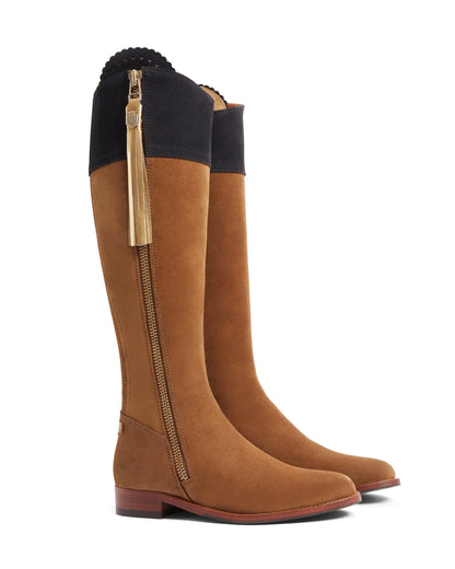 Women's Regina Suede Flat Knee-high Boots (Regular Fit)