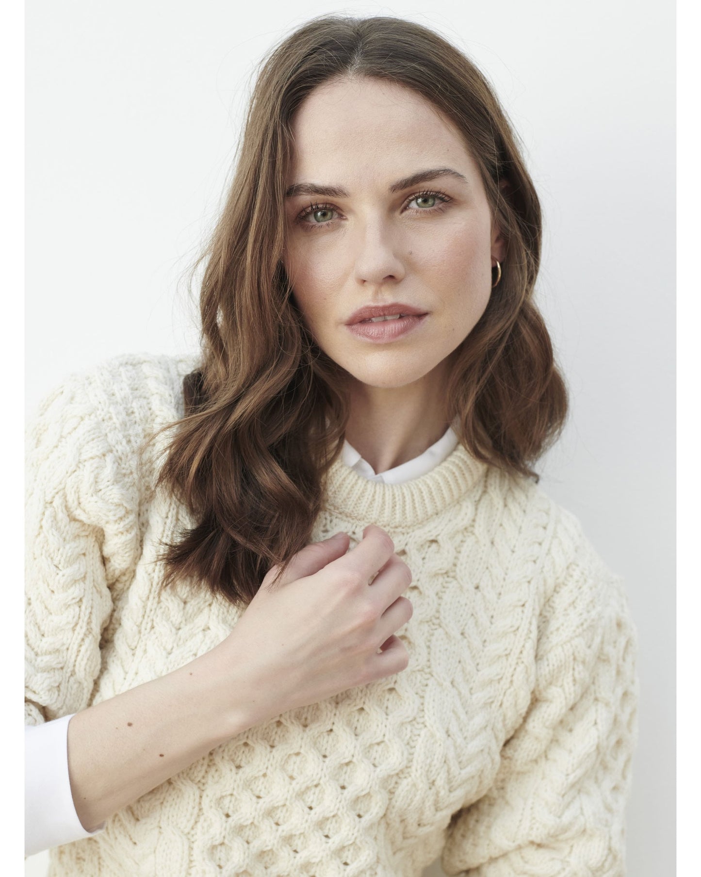 Inishmore Ladies Slim-fit Aran Sweater