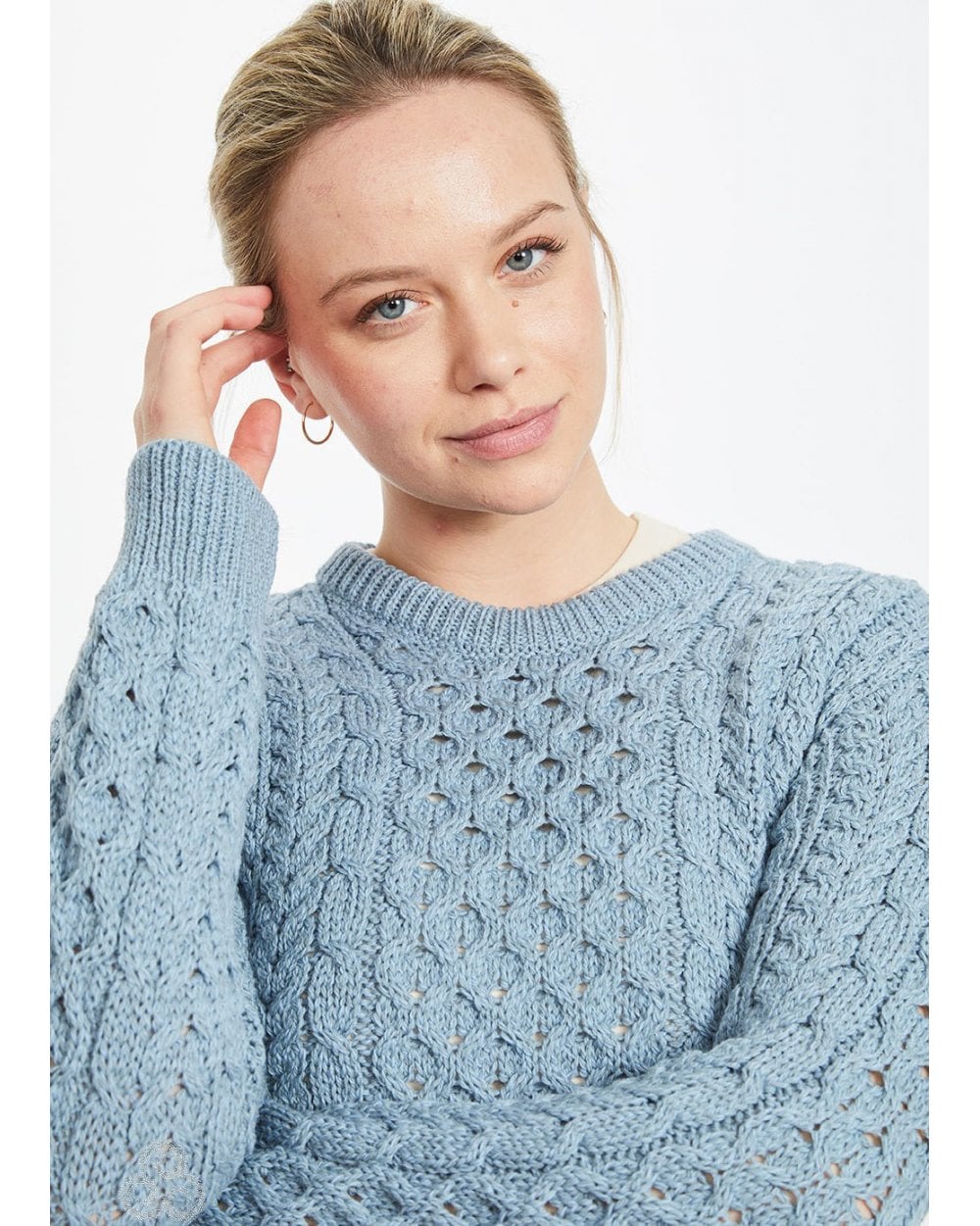 Inishmore Ladies Slim-fit Aran Sweater
