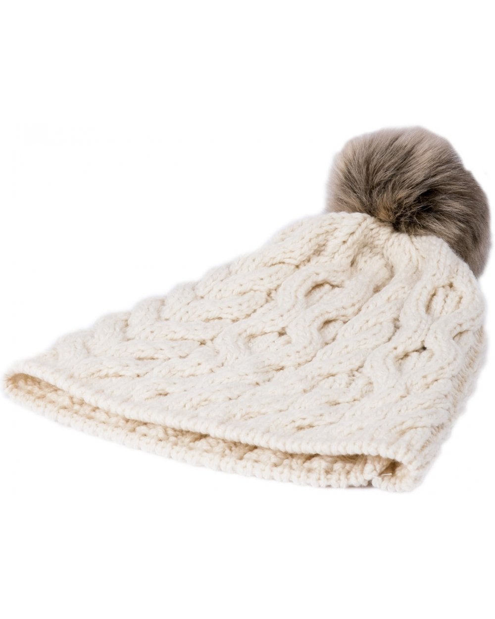 Turlough Aran Bobble Hat