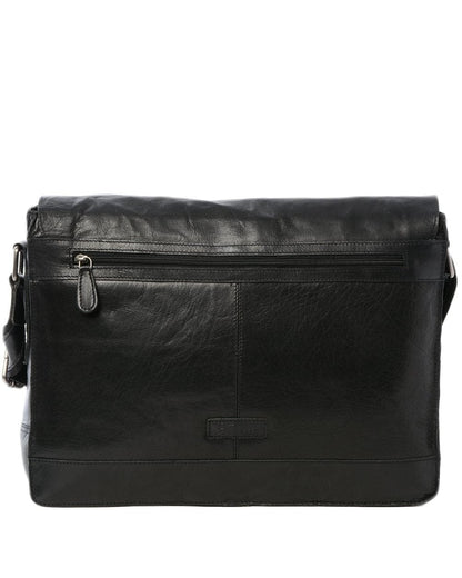 Kingston Messenger Bag - Crumble Black