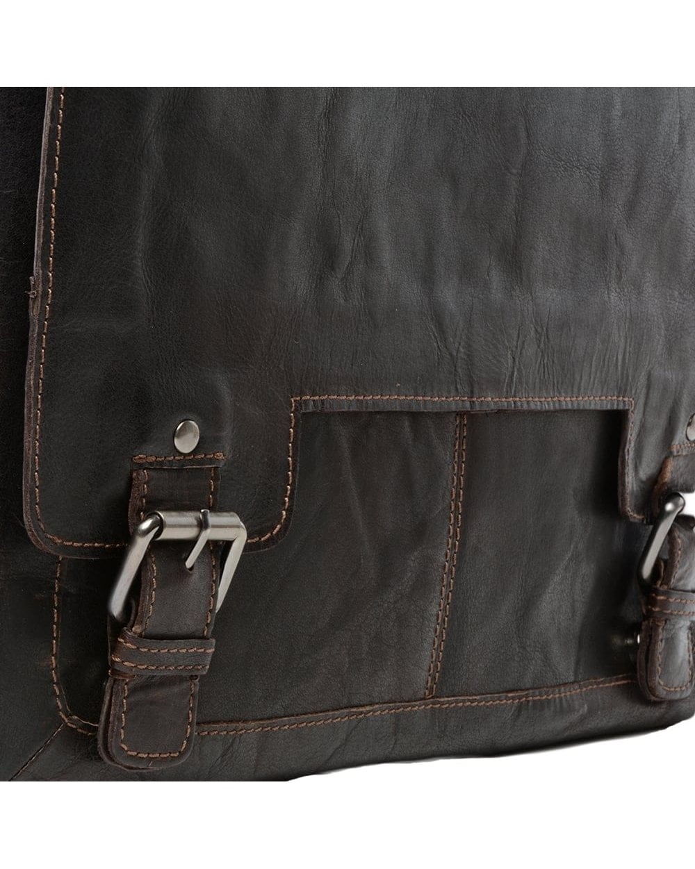 Kingston Laptop Messenger Bag Medium - Crumble Brown