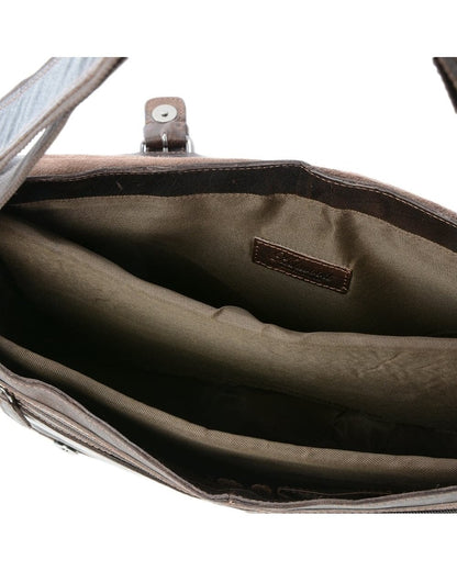 Kingston Laptop Messenger Bag Medium - Crumble Brown