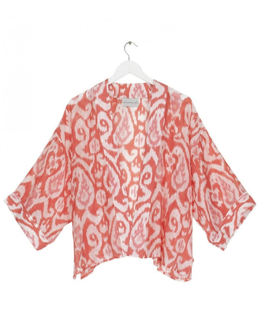 Ikat Pink Kimono