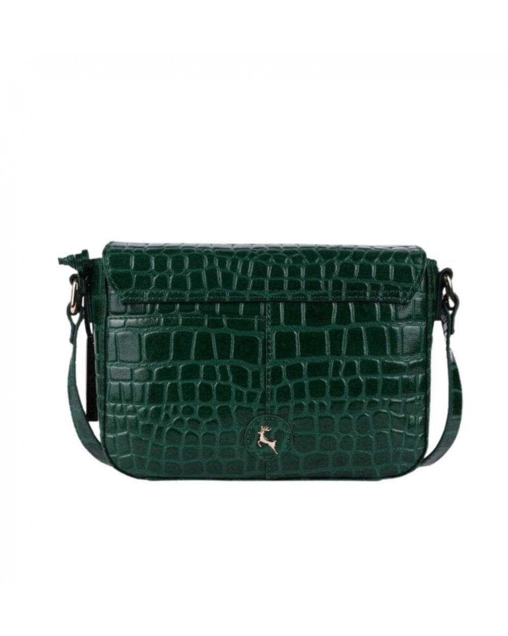 Leather Crossbody Bag - Green
