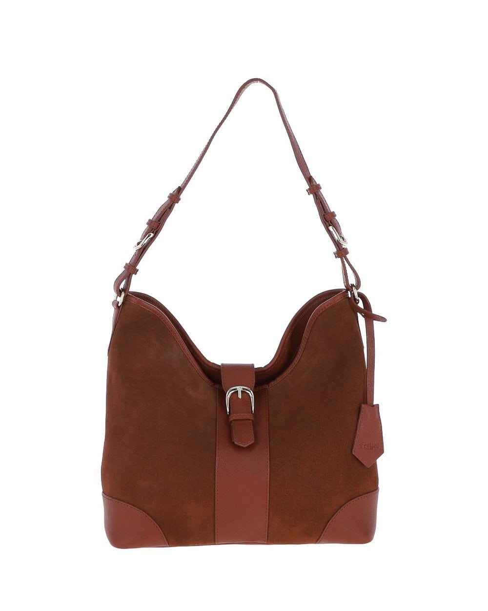 Leather Shoulder Bag - Tan