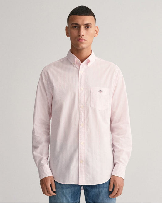 Regular Fit Striped Poplin Shirt