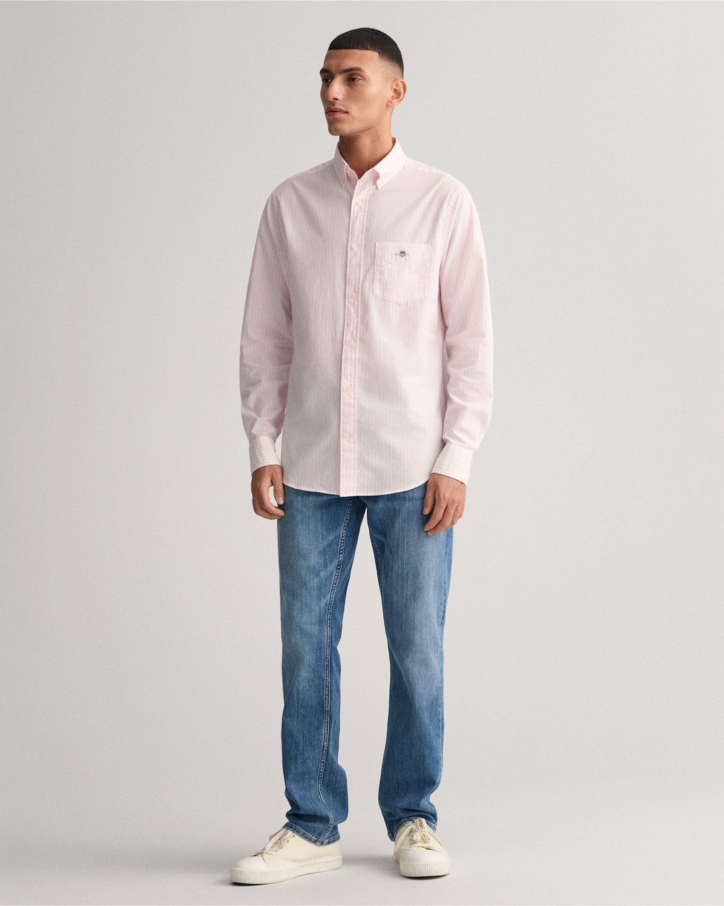 Regular Fit Striped Poplin Shirt