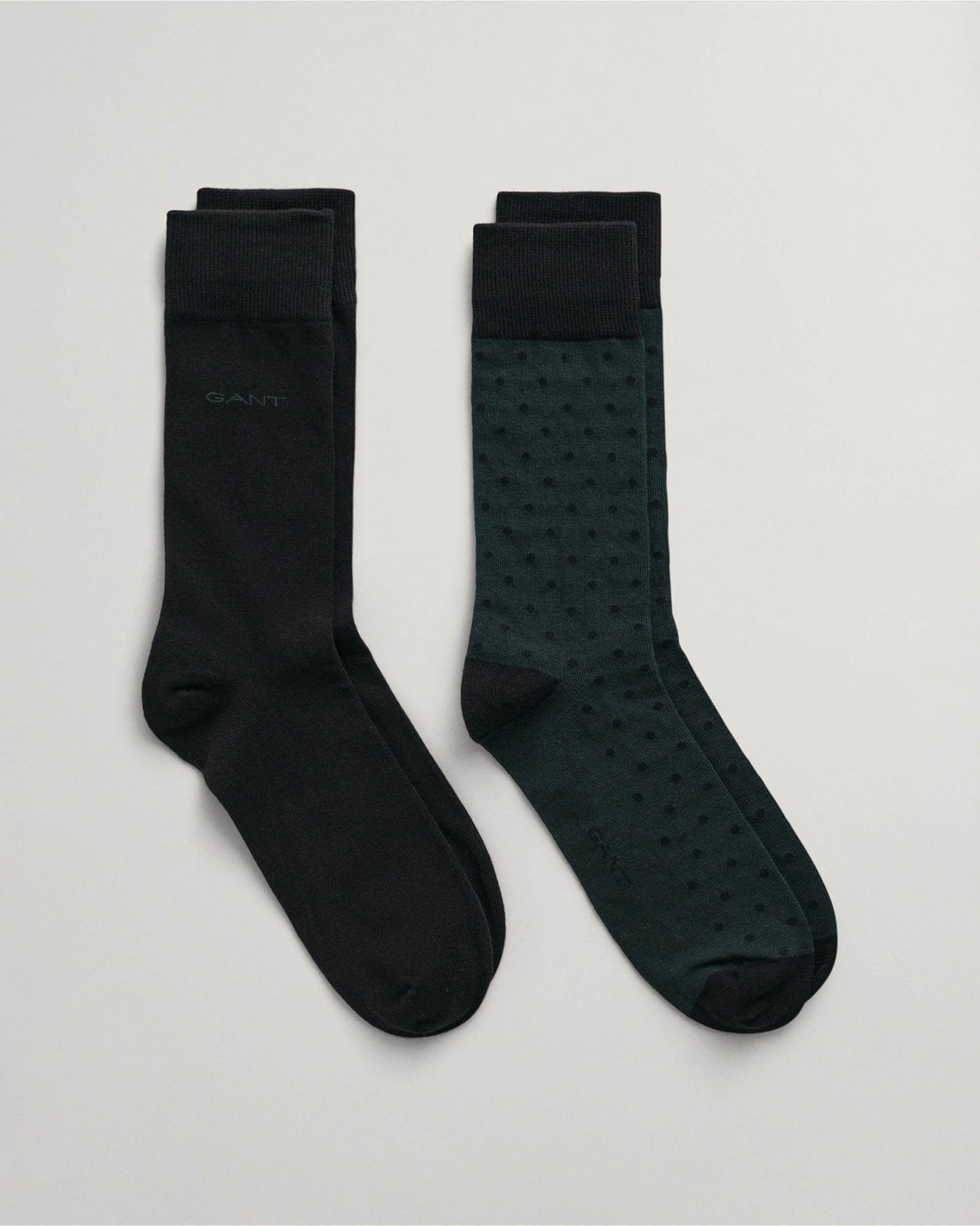 2-Pack Dot & Solid Socks