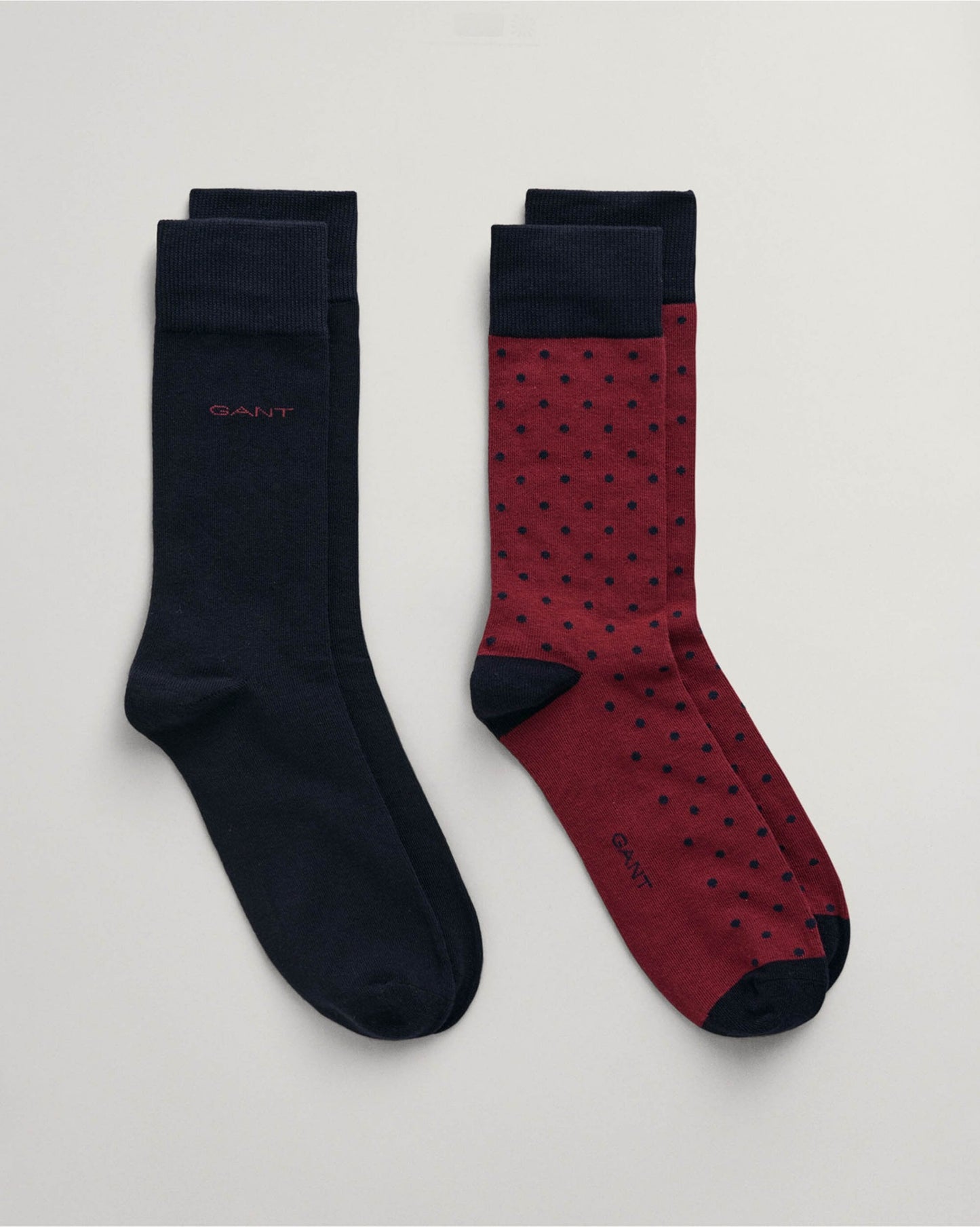 2-Pack Dot & Solid Socks