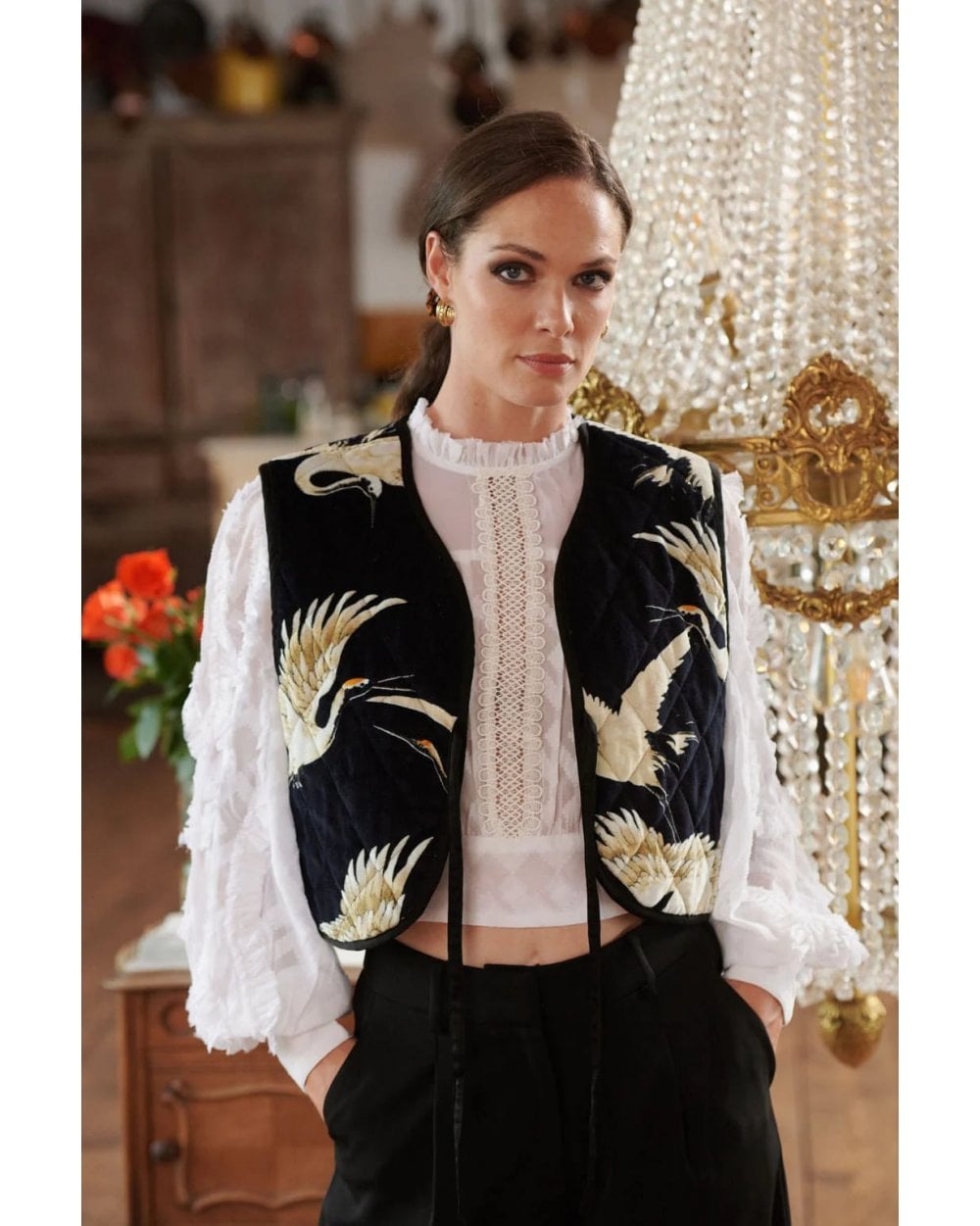 Stork Black Gilet - Large