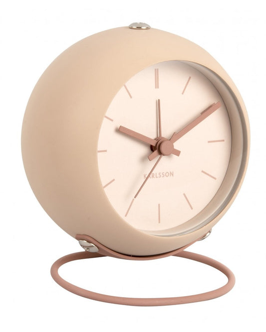 Alarm Clock Nirvana Globe Sand Brown