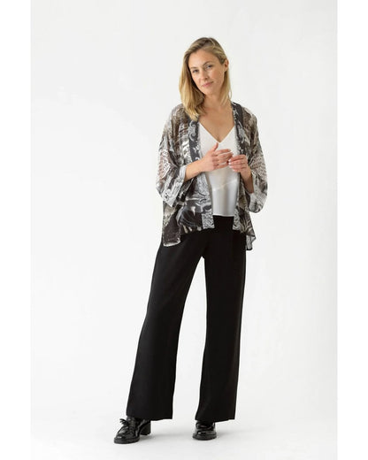 Sunburst Grey Kimono
