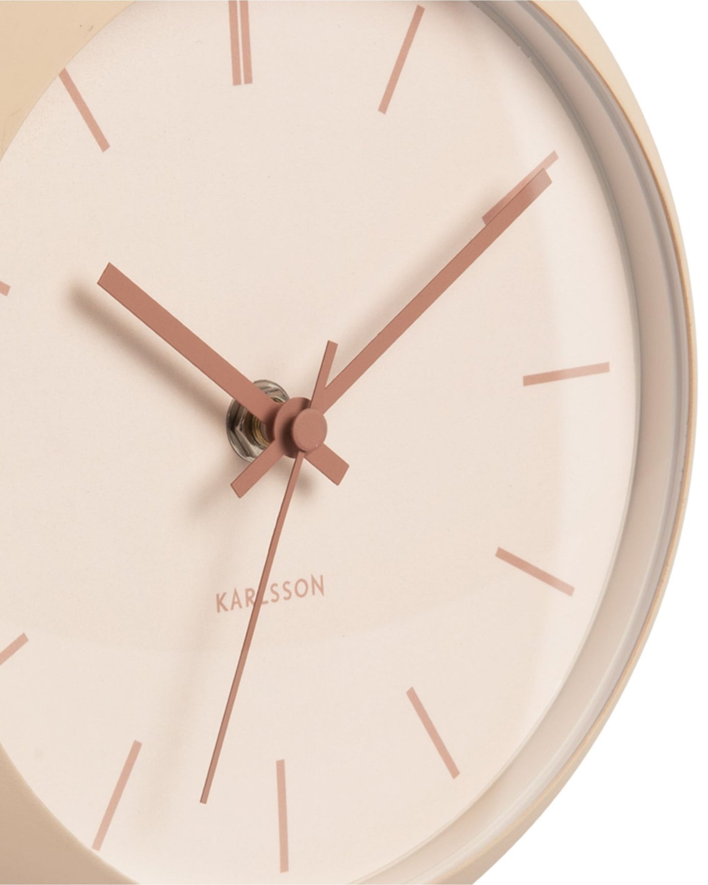 Table Clock Nirvana Globe Sand Brown