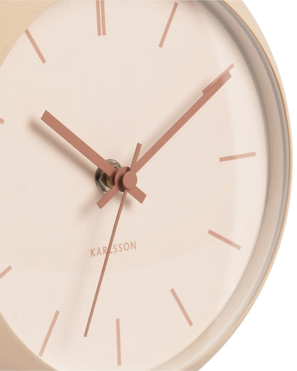 Table Clock Nirvana Globe Sand Brown