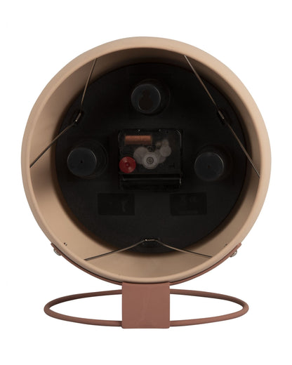 Table Clock Nirvana Globe Sand Brown