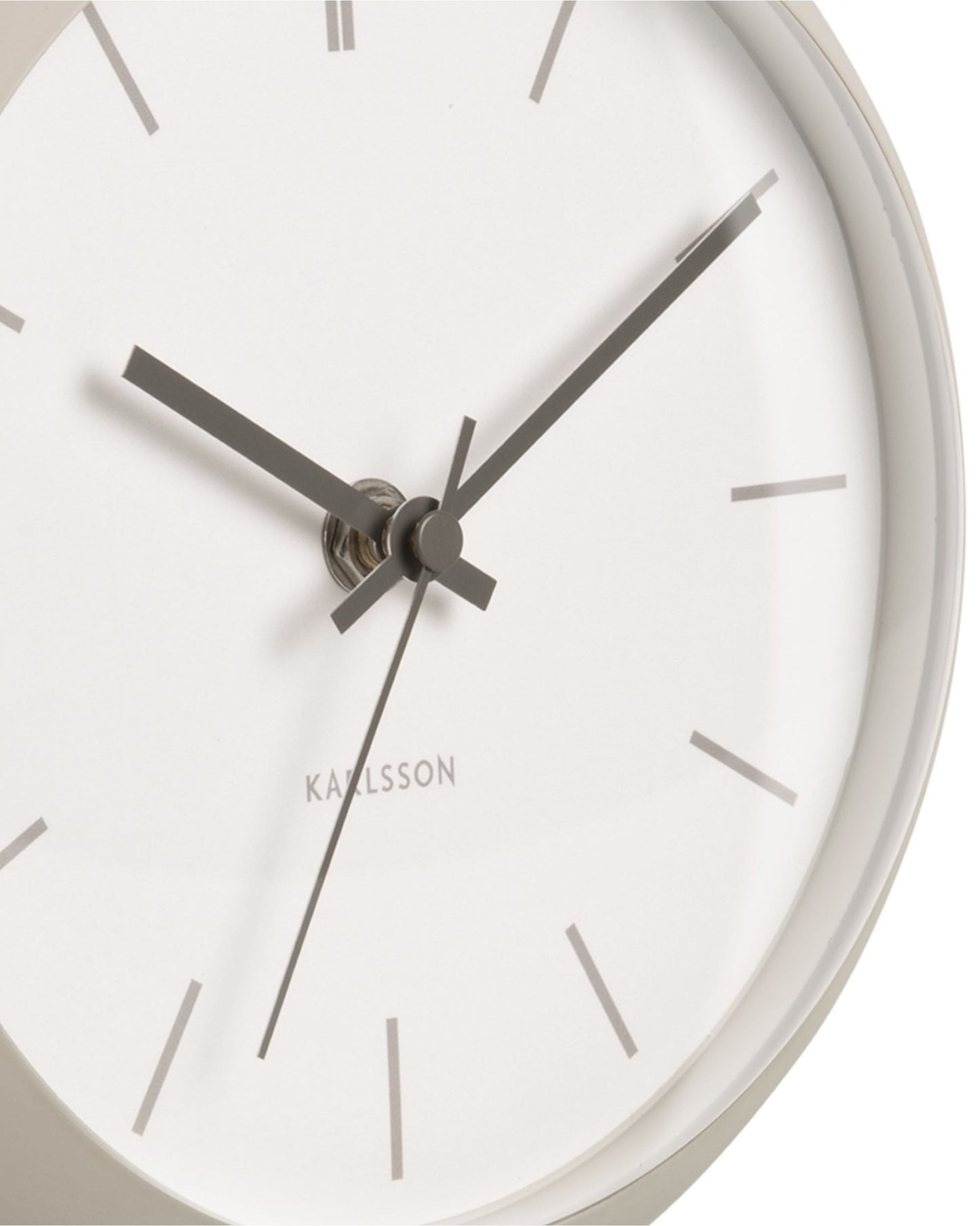 Table Clock Nirvana Globe Warm Grey