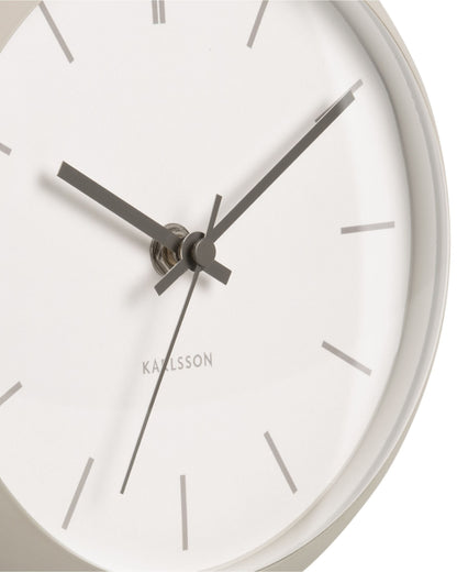 Table Clock Nirvana Globe Warm Grey