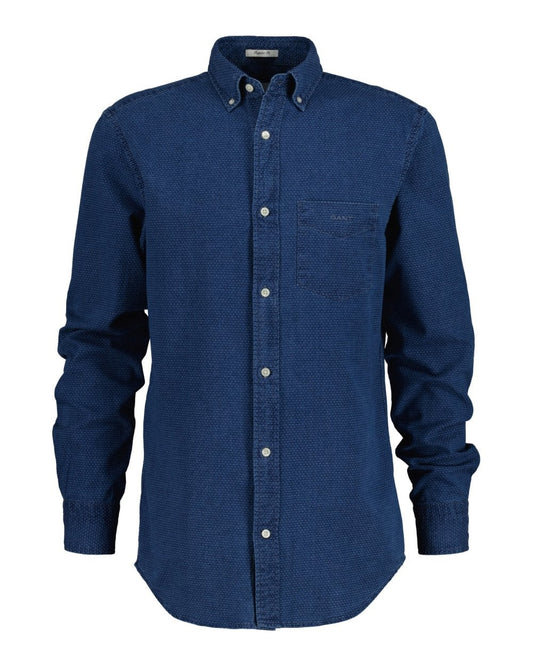 Regular Indigo Dot Shirt