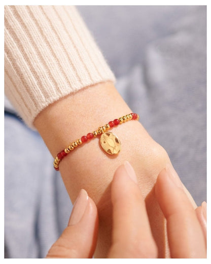January A Little Birthstone Gold Bracelet