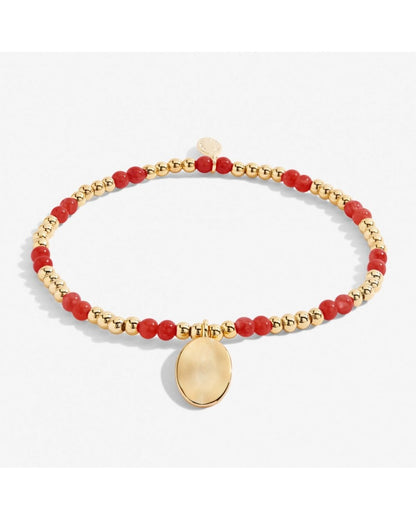 January A Little Birthstone Gold Bracelet