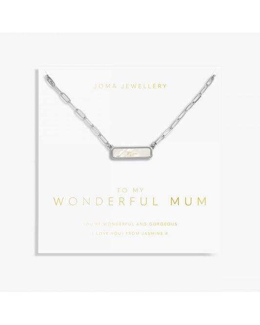 My Moments 'To My Wonderful Mum' Necklace