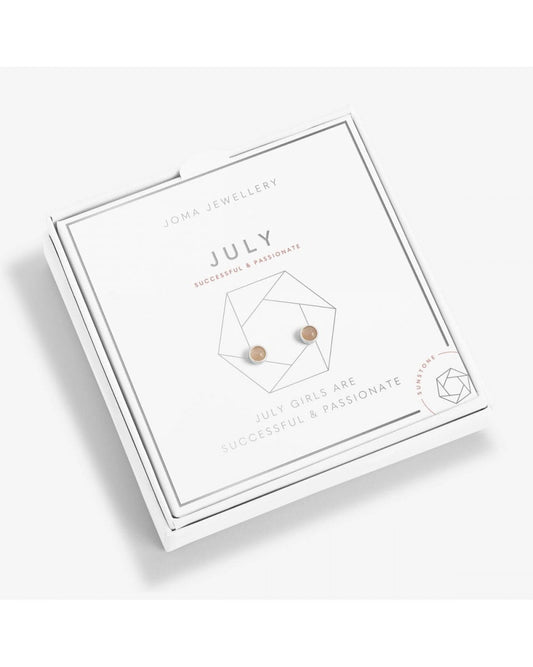 July Birthstone Boxed Earrings
