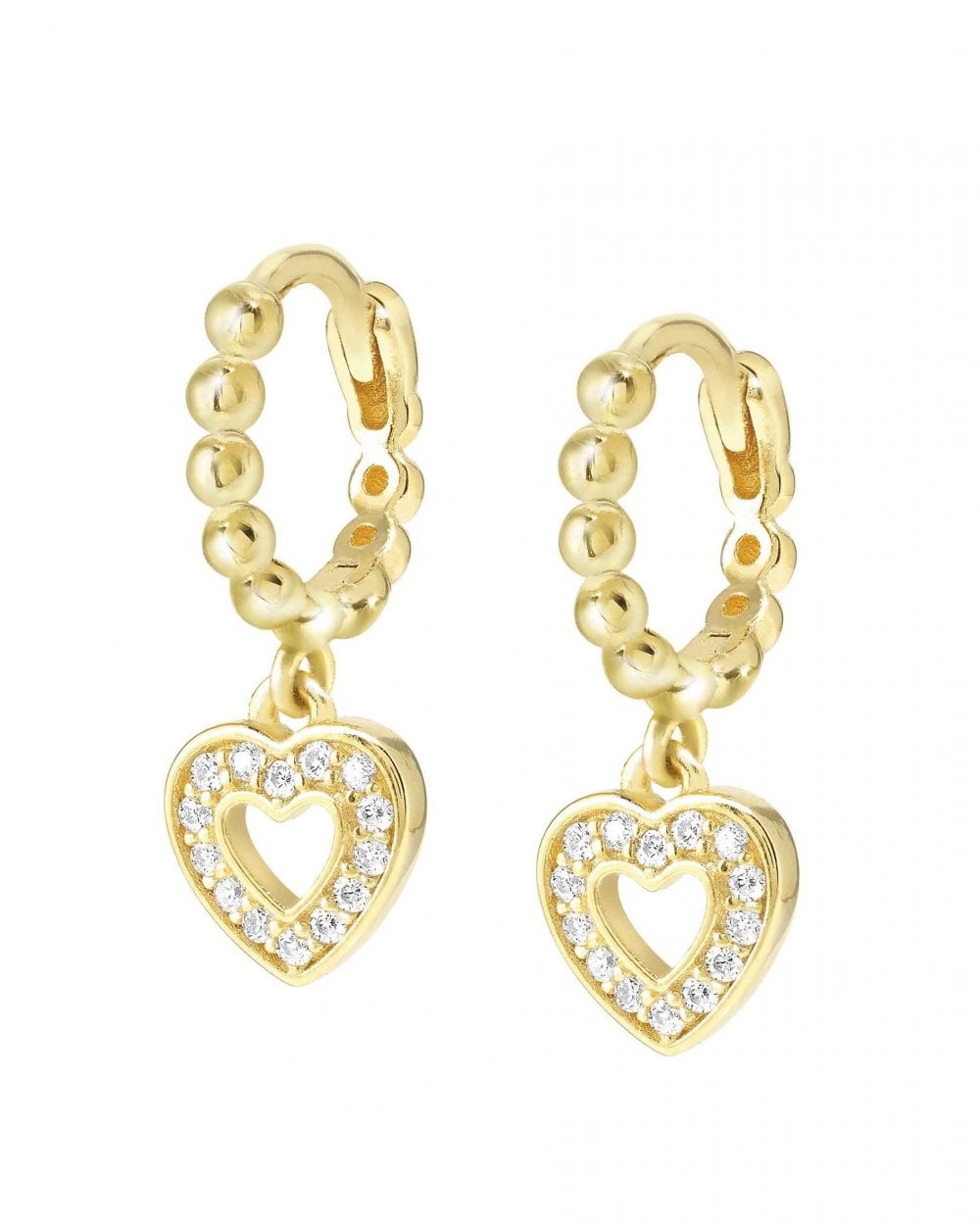 LOVECLOUD Earrings, Yellow Gold Heart