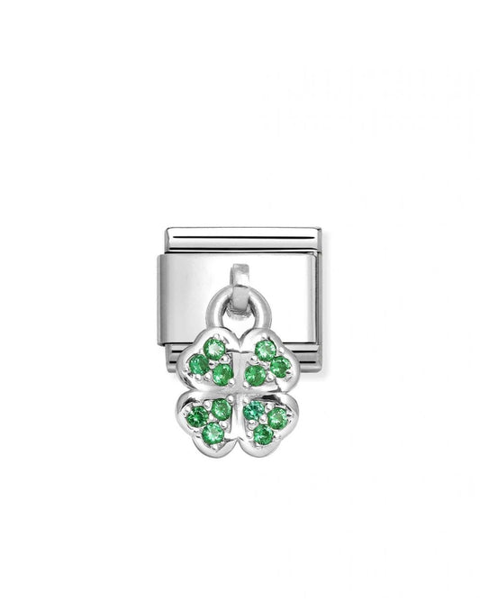 Composable Classic Link ,Green four-leaf clover